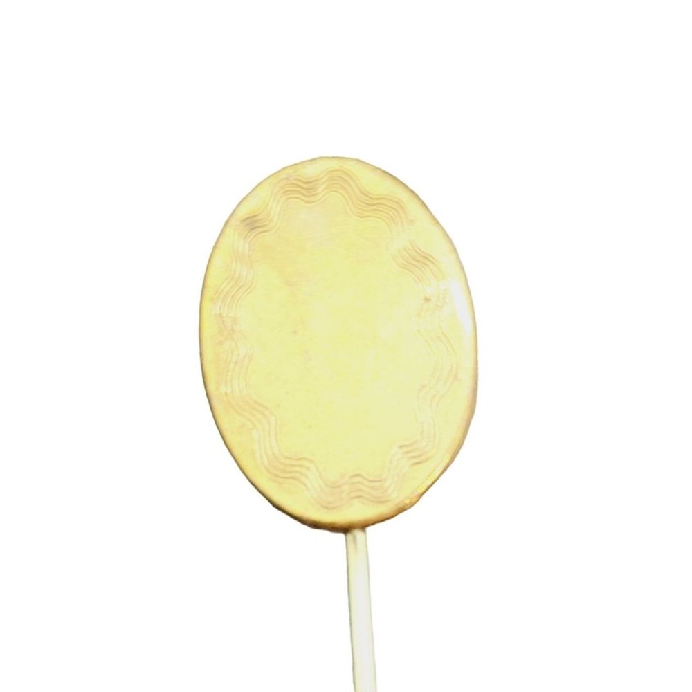 Antique Glam Victorian Statement Initial Oval Hat… - image 5